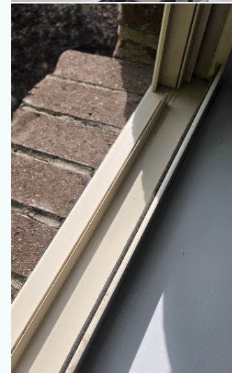 Clean window tracks after Sceniq Cleaning Service